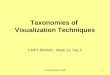 Taxonomies of Visualization Techniques CMPT 455/826 - Week 12, Day 2 w12d2 Sept-Dec 20091