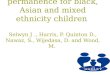 Pathways to permanence for black, Asian and mixed ethnicity children Selwyn J., Harris, P. Quinton D., Nawaz, S., Wijedasa, D. and Wood, M