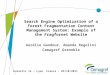 Search Engine Optimization of a Forest Fragmentation Content Management System: Example of the Fragfornet Website Aurélie Gandour, Amanda Regolini Cemagref