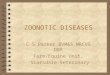 ZOONOTIC DISEASES C S Parker BVM&S MRCVS DBR Farm/Equine Unit, Scarsdale Veterinary