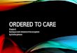 ORDERED TO CARE Chapter 6 Nursing as work: divisions in the occupation By Corrina Johnson