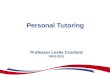Personal Tutoring Professor Leslie Croxford 30/01/2013
