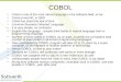 COBOL Cobol is one of the most robust language in the software field, so far Cobol turned 50, in 2009 Cobol has stood the test of time Common Business