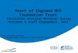 Heart of England NHS Foundation Trust Facilities Division National Survey Outcomes & Staff Engagement, 2012 With comparison where applicable: Heart of