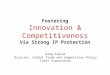 Fostering Innovation & Competitiveness Via Strong IP Protection Greg Slater Director, Global Trade and Competition Policy Intel Corporation
