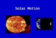 Solar Motion. Label front flap MOTIONS OF THE EARTH -DAY & NIGHT