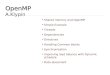 OpenMP OpenMP A.Klypin Shared memory and OpenMP Simple Example Threads Dependencies Directives Handling Common blocks Synchronization Improving load balance