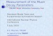 TWIST *: Precision Measurement of the Muon Decay Parameters Standard Model Tests and Fundamental Symmetries Session International Nuclear Physics Conference