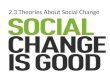 2.3 Theories About Social Change. First….. HAPPY 50 th BIRTHDAY!!!!
