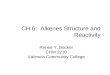 CH 6: Alkenes Structure and Reactivity Renee Y. Becker CHM 2210 Valencia Community College