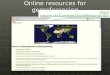Online resources for georeferencing 