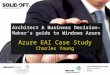 Copyright Solidsoft 2011 Architect & Business Decision- Maker’s guide to Windows Azure Azure EAI Case Study Charles Young