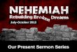 Our Present Sermon Series July-October 2013. Building God’s Community Nehemiah 7:4-73a