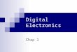 Digital Electronics Chap 1. The Start of the Modern Electronics Era Bardeen, Shockley, and Brattain at Bell Labs - Brattain and Bardeen invented the bipolar
