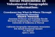 Social Multimedia as Volunteered Geographic Information: Crowdsourcing What-Is-Where Through Proximate Sensing Shawn Newsam Associate Professor and Founding