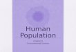 Human Population Chapter 8 Environmental Science