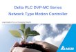 Delta PLC DVP-MC Series Network Type Motion Controller Automation for a Changing World