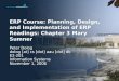 ERP Course: Planning, Design, and Implementation of ERP Readings: Chapter 3 Mary Sumner Peter Dolog dolog [at] cs [dot] aau [dot] dk E2-201 Information