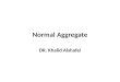 Normal Aggregate DR. Khalid Alshafei. Normal Aggregate 75% of volume of concrete is occupied by aggregate → coarse & fine aggregates Hence → aggregate