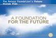 1 The Rotary Foundation’s Future Vision Plan. 2 Overview Background Grant structure Working in the pilot Resources Questions and Answers