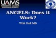 ANGELS: Does it Work? Whit Hall MD. ANGELS Education Education Guidelines Guidelines Referral Referral Arkansas, a rural state Arkansas, a rural state