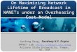 On Maximizing Network Lifetime of Broadcast in WANETs under an Overhearing Cost Model Guofeng Deng, Sandeep K.S. Gupta IMPACT Lab ()
