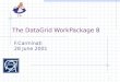 1 The DataGrid WorkPackage 8 F.Carminati 28 June 2001