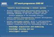 IST work-programme 2005-06 “Semantic based Knowledge & Content Systems” “Semantic based Knowledge & Content Systems” develop semantic-based and context-aware