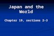 Japan and the World Chapter 19, sections 2-3. Activating Questions What is “trade imbalance?” What is “trade imbalance?” What are war “reparations?” What