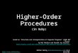 Higher-Order Procedures (in Ruby) based on ‘Structure and Interpretation of Computer Programs’ (1985 MIT Press) by Hal Abelson and Gerald Jay Sussman
