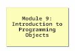 Module 9: Introduction to Programming Objects. Overview Displaying the Text of a Programming Object Introduction to Views Advantages of Views Creating