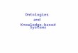 Ontologies and Knowledge-based Systems. Overview  Brief Review of Representation and Reasoning from 322  individual-attribute-value representation