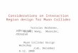 Considerations on Interaction Region design for Muon Collider Muon Collider Design Workshop JLab, December 8-12, 2008 Guimei Wang, Muons,Inc., /ODU/JLab