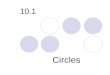 10.1 Circles. Definition: Although all circles have the same shape, their sizes are determined by the measures of their radii. Two or more coplanar circles