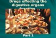 Drugs effecting the digestive organs function Part 1