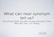What can near synonym tell us? Lian-Cheng Chief, CHu-Ren Huang, Keh-Jiann Chen, Mei-Chih Tsai, Li-Li Chang 導讀：鄧麗君