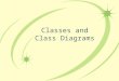 Classes and Class Diagrams. Learning Outcomes Students will be able to : Describe a class Identify components of a class diagram Explain the terms: –Multiplicity