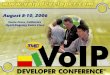 Developing Convergent Network Applications Doug Tucker, CTO, Ubiquity VOIP Developers Conference Thu 2:30p – 3:15p