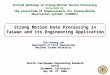 Invited Workshop on Strong-Motion Record Processing Convened by The Consortium of Organizations for Strong-Motion Observation Systems (COSMOS) Pacific