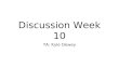 Discussion Week 10 TA: Kyle Dewey. Overview TA Evaluations Project #3 PE 5.1 PE 5.3 PE 11.8 (a,c,d) PE 10.1