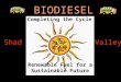 BIODIESEL Renewable Fuel for a Sustainable Future Completing the Cycle ShadValley