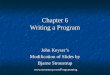 Chapter 6 Writing a Program John Keyser’s Modification of Slides by Bjarne Stroustrup  