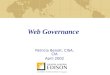 Web Governance Patricia Benoit, CISA, CIA April 2002