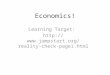 Economics! Learning Target:  check-page1.html
