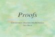 Proofs1 Elementary Discrete Mathematics Jim Skon