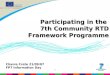 1 Participating in the 7th Community RTD Framework Programme Chania Crete 21/09/07 FP7 Information Day