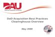 DoD Acquisition Best Practices Clearinghouse Overview May 2008