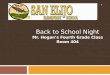 Back to School Night Mr. Hogan’s Fourth Grade Class Room 404 1