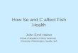 How Se and C affect Fish Health John Emil Halver School of Aquatic & Fishery Sciences University of Washington; Seattle, WA