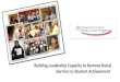 Building Leadership Capacity to Remove Racial Barriers to Student Achievement